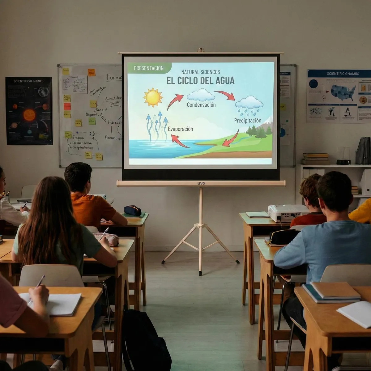 LEVO - Telón Proyector 60 pulgadas 120 x 90 cm LEVO