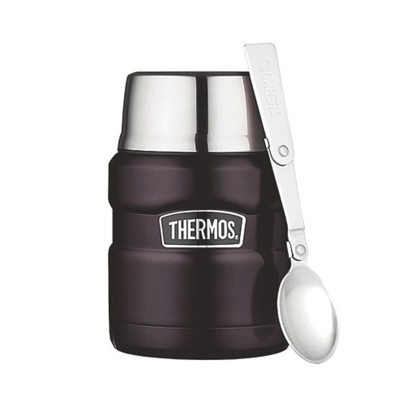THERMOS - Termo Comida King Acero Inox Negro 470 ml Thermos
