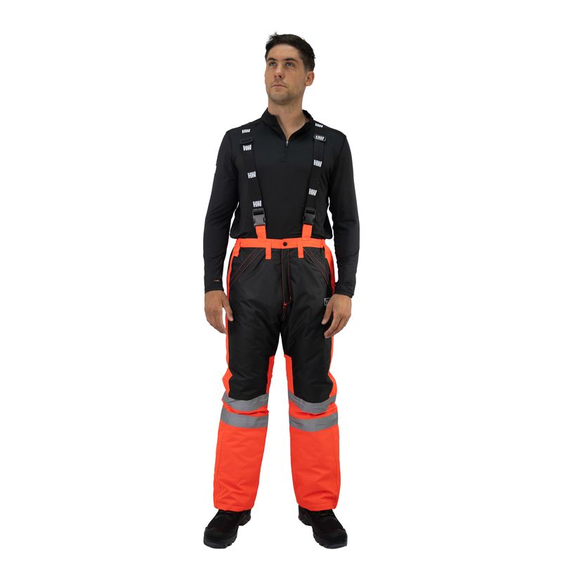 HARDWORK - Jardinera Reflectiva Hw Siberia Rojo Fluor