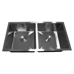 MODERN SPACE - Lavaplatos 78x43C Plateado Delux Acero Inoxidable