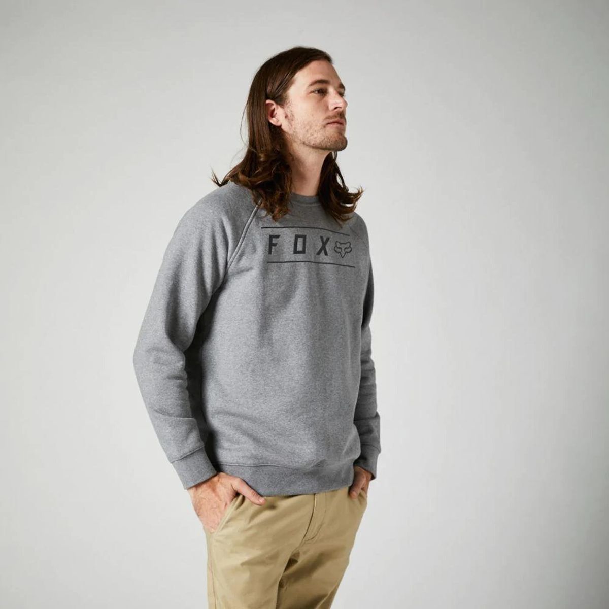 FOX RACING - Poleron FOX Cerrado Pinnacle Gris