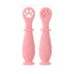 GENERICO - Cuchara Mordedor de Aprendizaje Pink