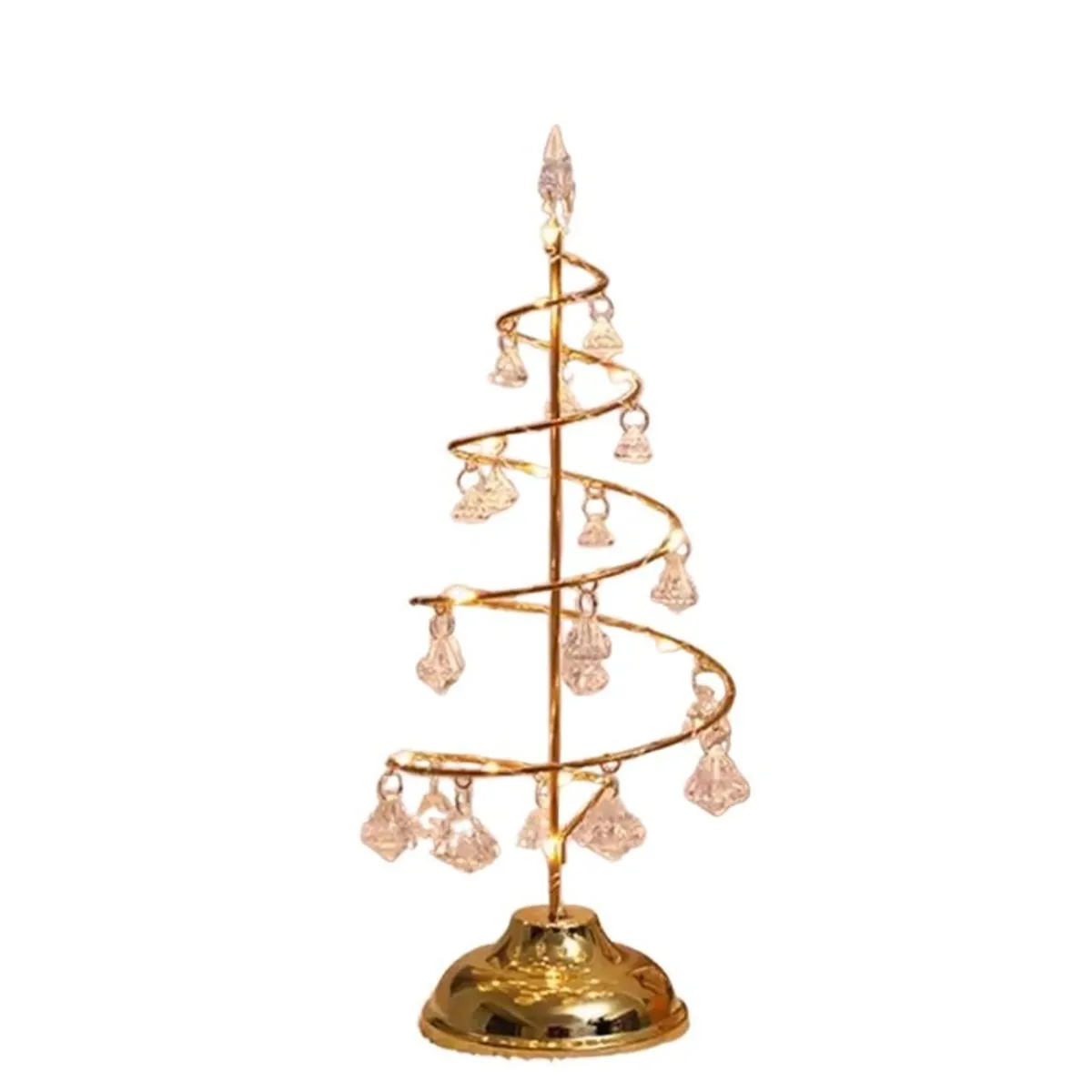 BOHEMIK - Arbol de Navidad metalico Dorado con guia de luz led