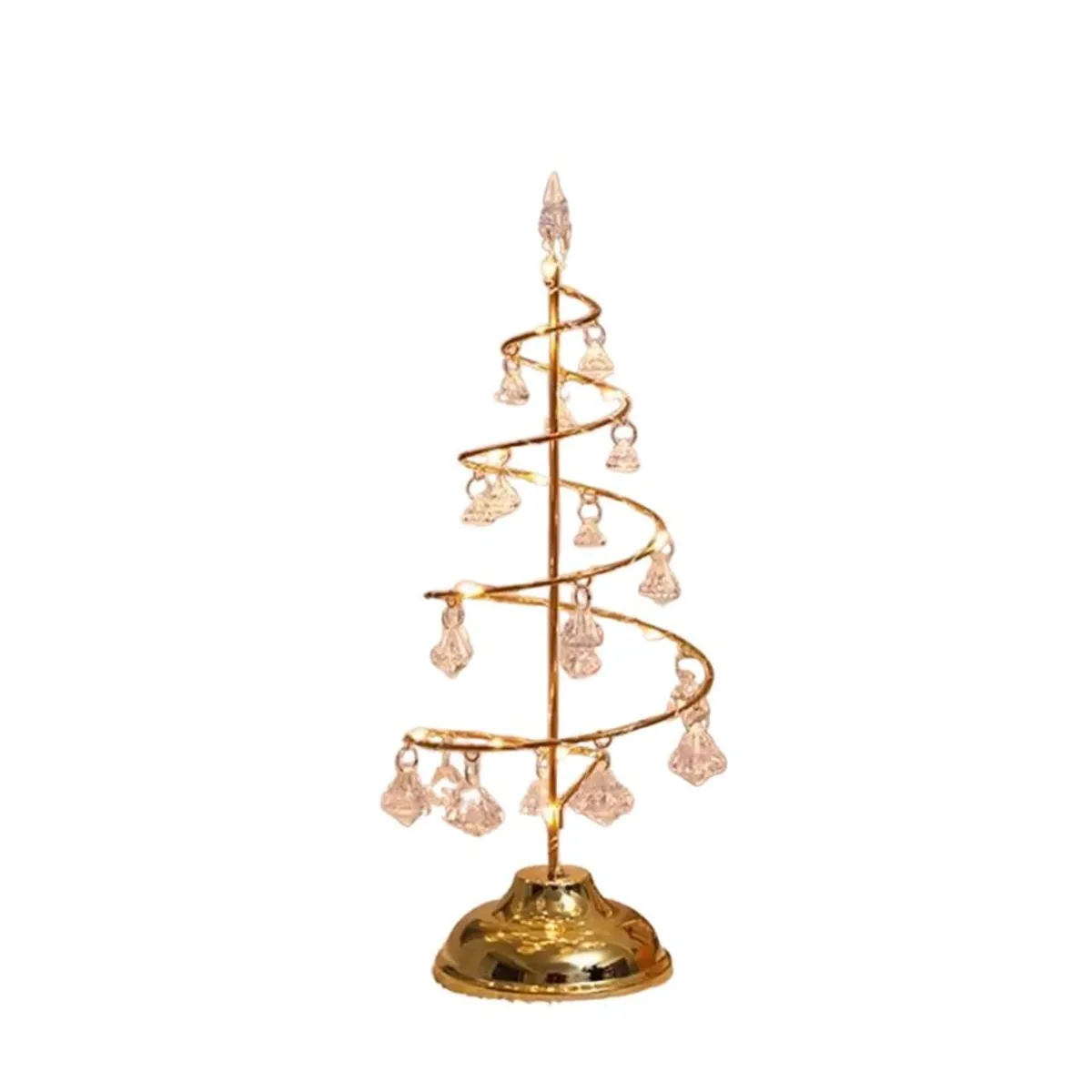 BOHEMIK - Arbol de Navidad metalico Dorado con guia de luz led
