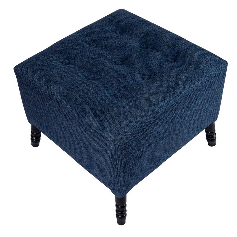 GENERICO - Pouf Alejandro Diseño Azul Omega 54x54x44 cm Máxima Design