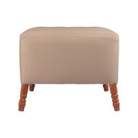 Pouf Alejandro Diseño Beige Cordillera 54x54x44 cm Máxima Design
