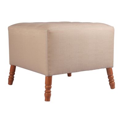 Imagen 2 del producto Pouf Alejandro Diseño Beige Cordillera 54x54x44 cm Máxima Design