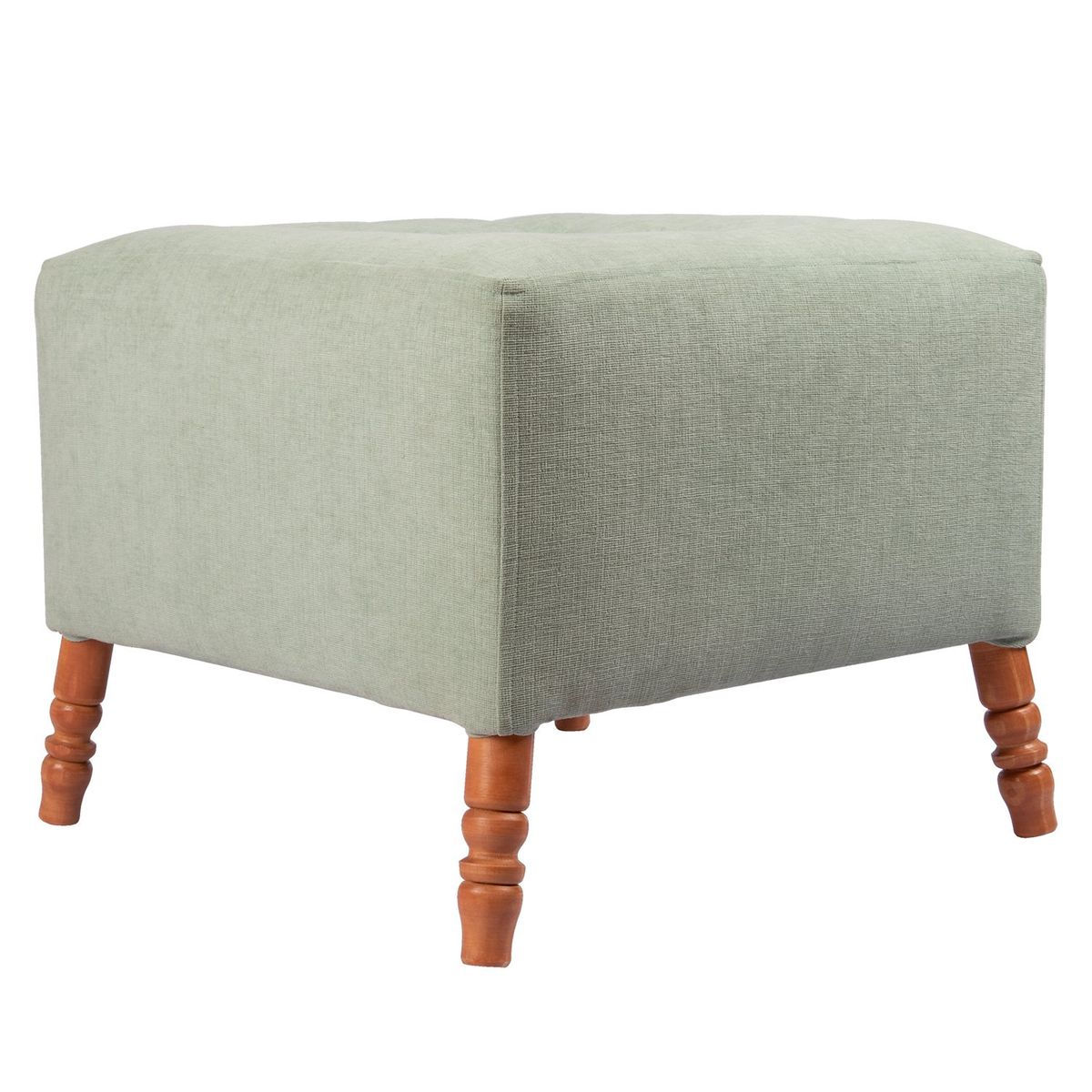 GENERICO - Pouf Alejandro Diseño Verde Agua Altea 54x54x44 cm Máxima Design.