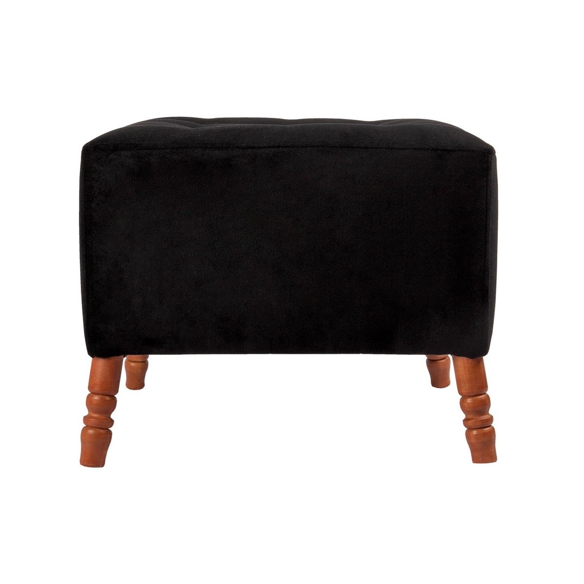 GENERICO - Pouf Alejandro Diseño Negro 54x54x44 cm Máxima Design