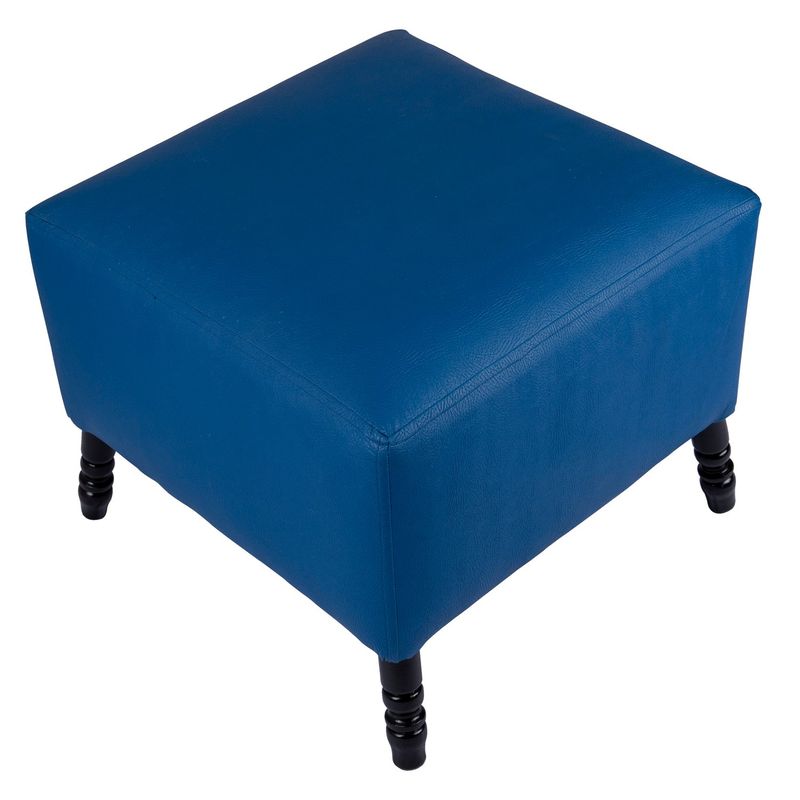 GENERICO - Pouf Alejandro Diseño Azul Eléctrico 54x54x44 cm Máxima Design