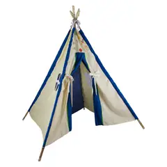 GENERICO - Carpa Tipi Espacio Blanca Azul 120x170x180 Cm Máxima Design