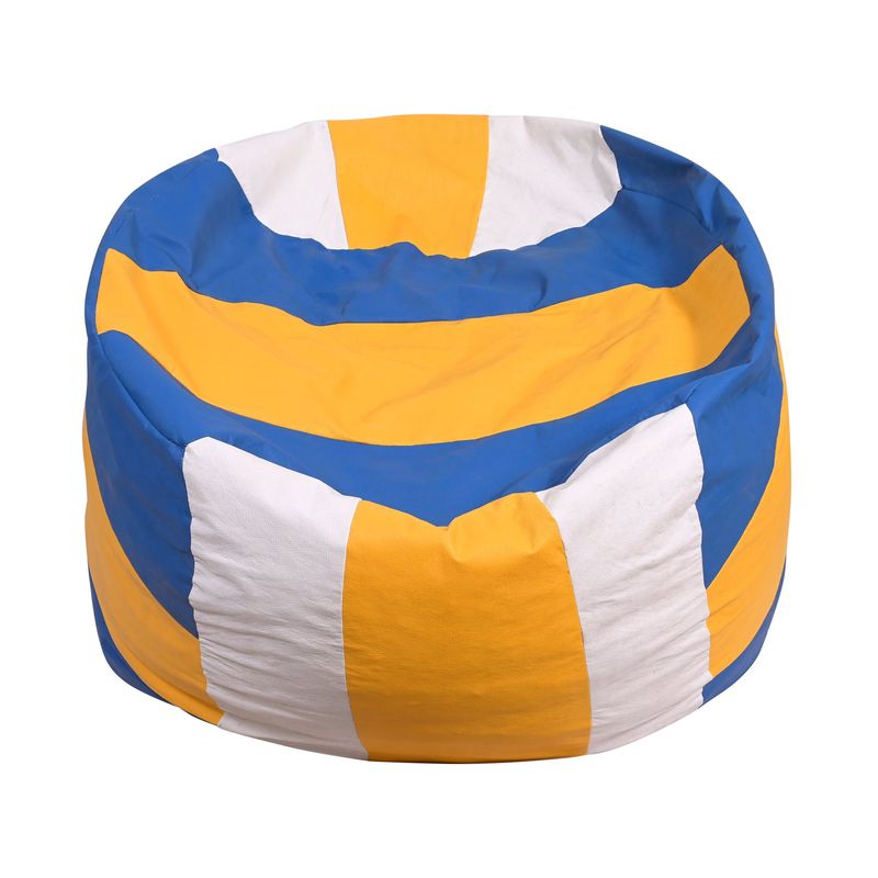GENERICO - Pouf Pera Voleibol Eco Cuero 80x80x80 cm Máxima Design