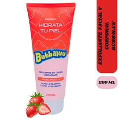 GENERICO - Crema Exfoliante Hidratante Facial Cuerpo Aroma Frutilla Bubbaluu