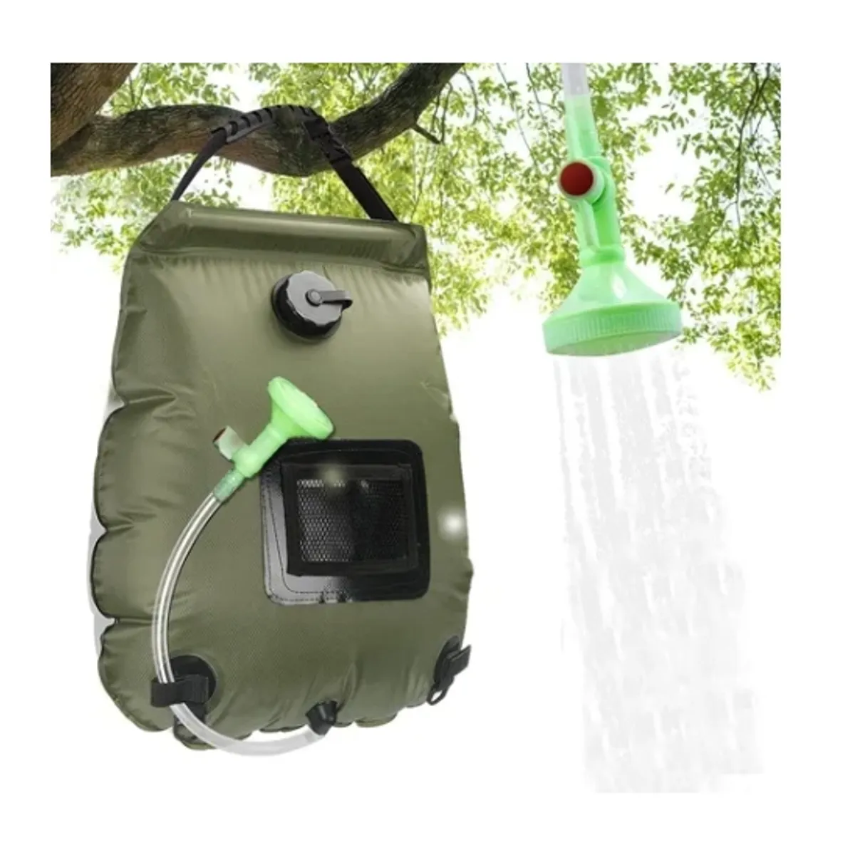 ESHOPANGIE - Bolsa Ducha Solar Portátil Camping Playa Aire Libre 20 Ltrs