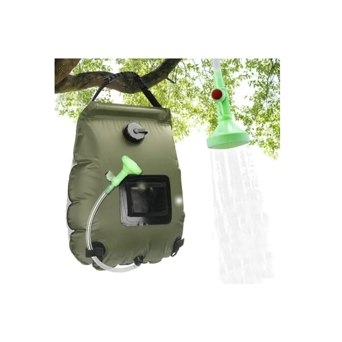 ESHOPANGIE - Bolsa Ducha Solar Portátil Camping Playa Aire Libre 20 Ltrs