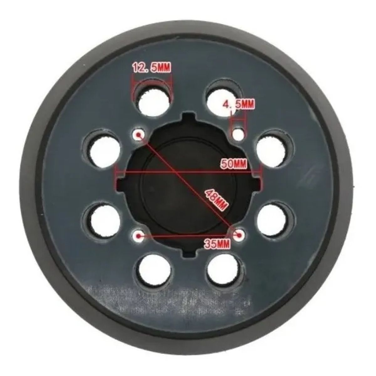 GENERICO - Plato Base Velcro para Lijadora Roto Orbital Dewalt Dwe6421