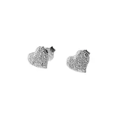 ANDREA COGGIOLA JOYAS - Aros Corazón Circones Plata Fina 925