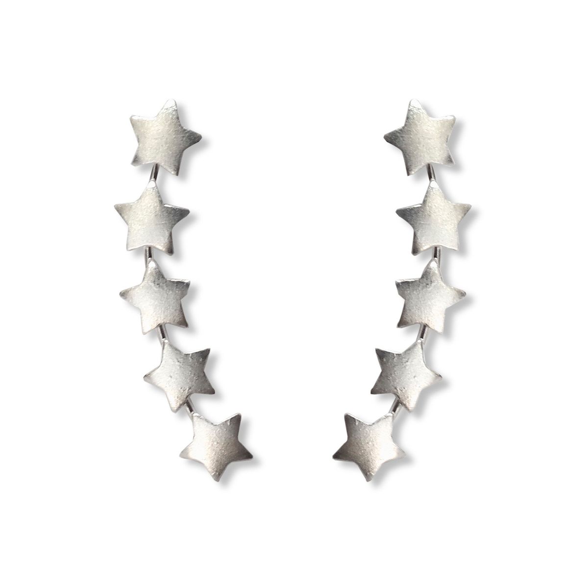 COGGIOLA - Aros Trepadores 5 Estrellas Plata Fina 925.