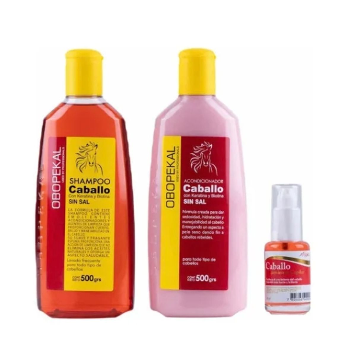 OBOPEKAL - Shampoo +  Acondicionado Obopekal + Aceite De Caballo 30ml