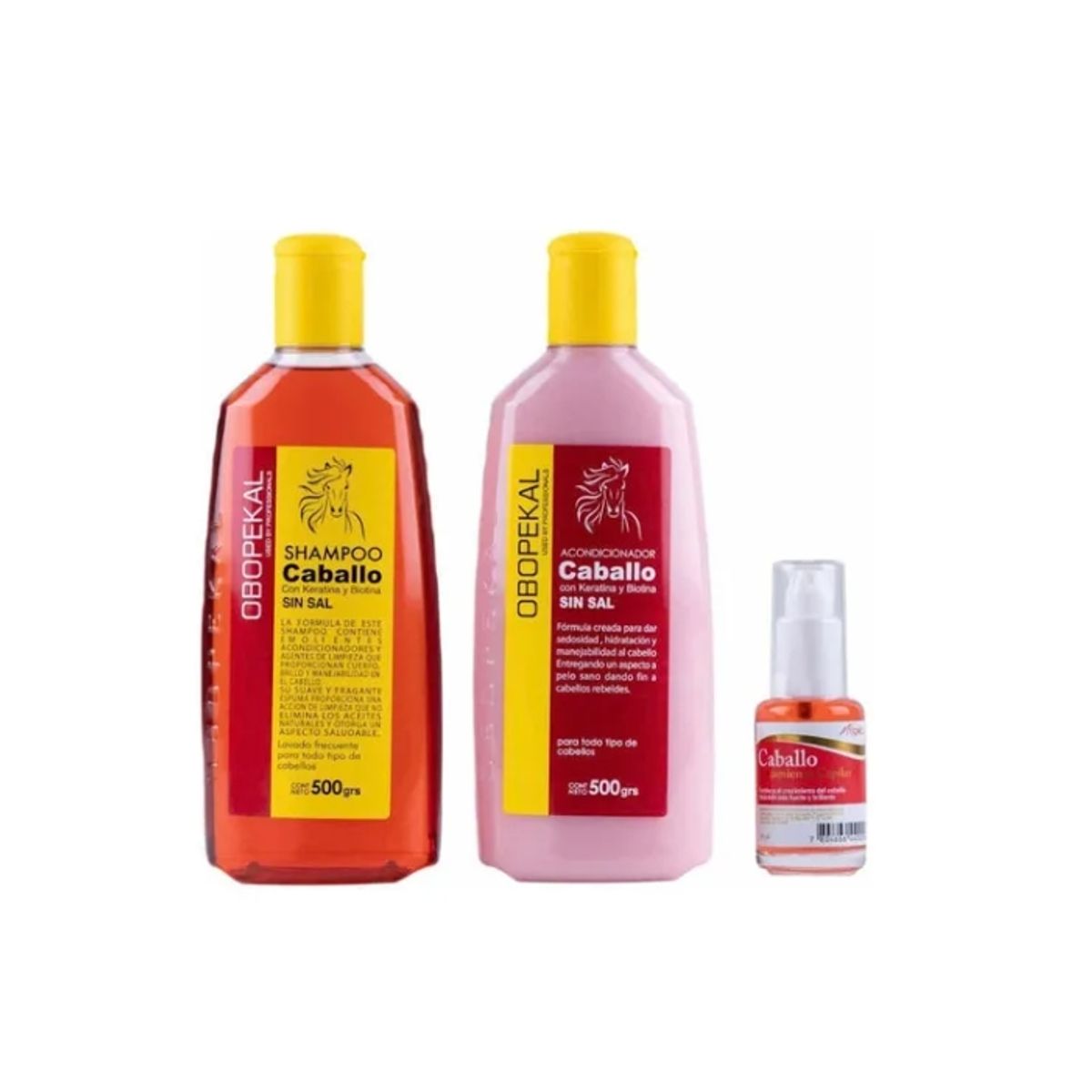 OBOPEKAL - Shampoo +  Acondicionado Obopekal + Aceite De Caballo 30ml
