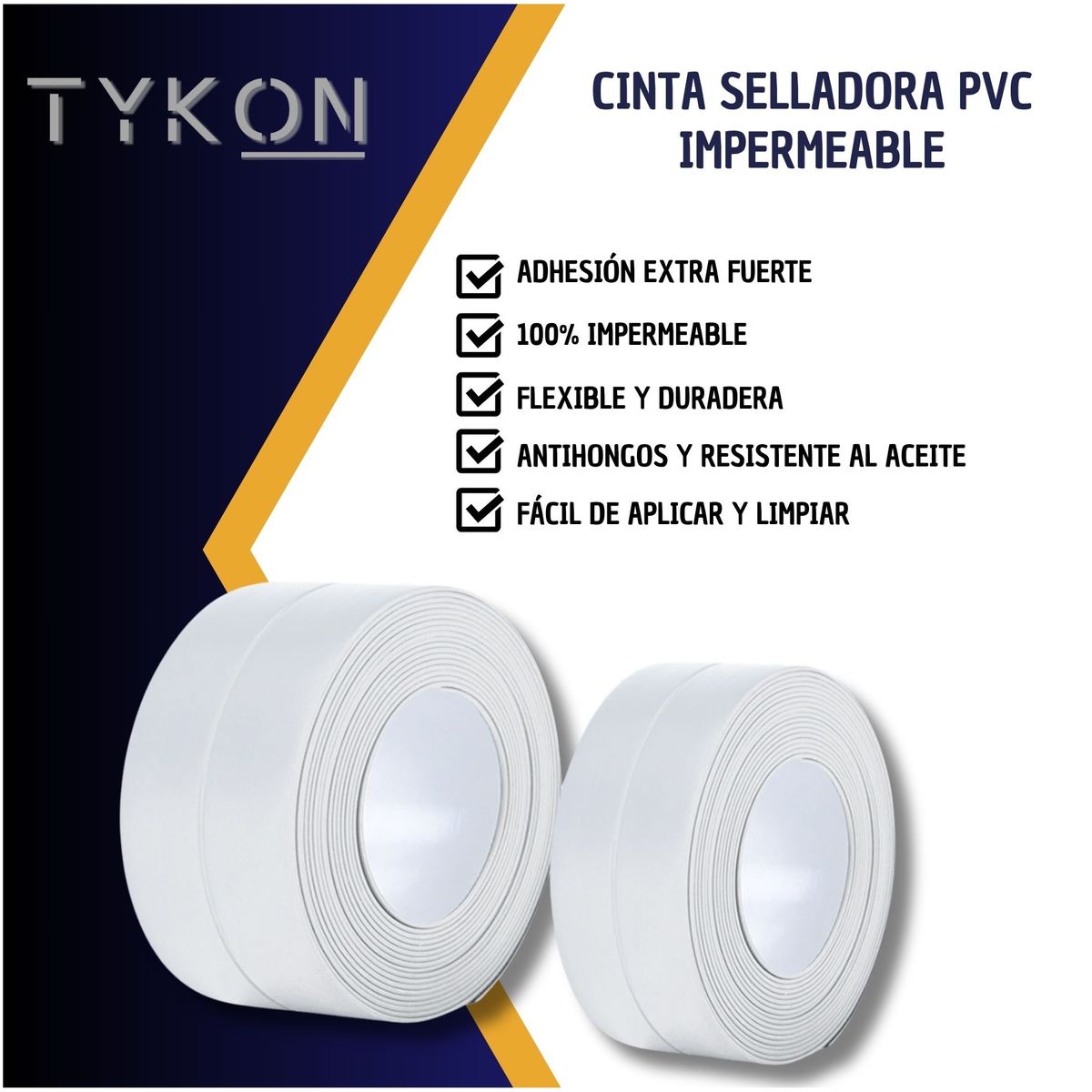 GENERICO - Cinta pvc Adhesiva Impermeabilizante Selladora de 20mm x3m