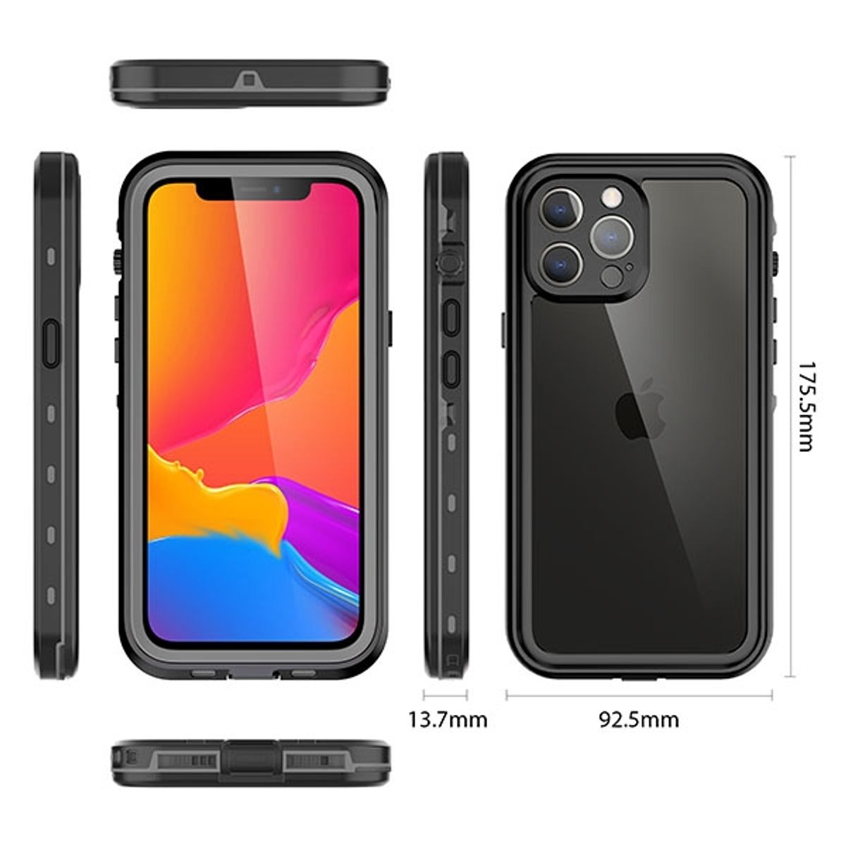 XUNDD - Carcasa para iPhone 13 Pro Max Sumergible Antigolpes Outdoor