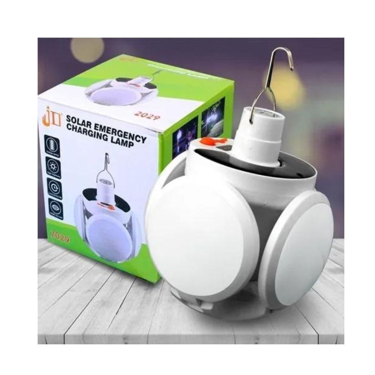 GENERICO - Lampara Solar De Emergencia Bombilla Redonda Led