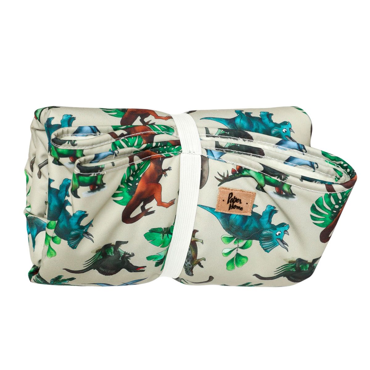 PAPER HOME - Manta bebé infantil con polar 120 x 90 cm dinosaurios Paper Home