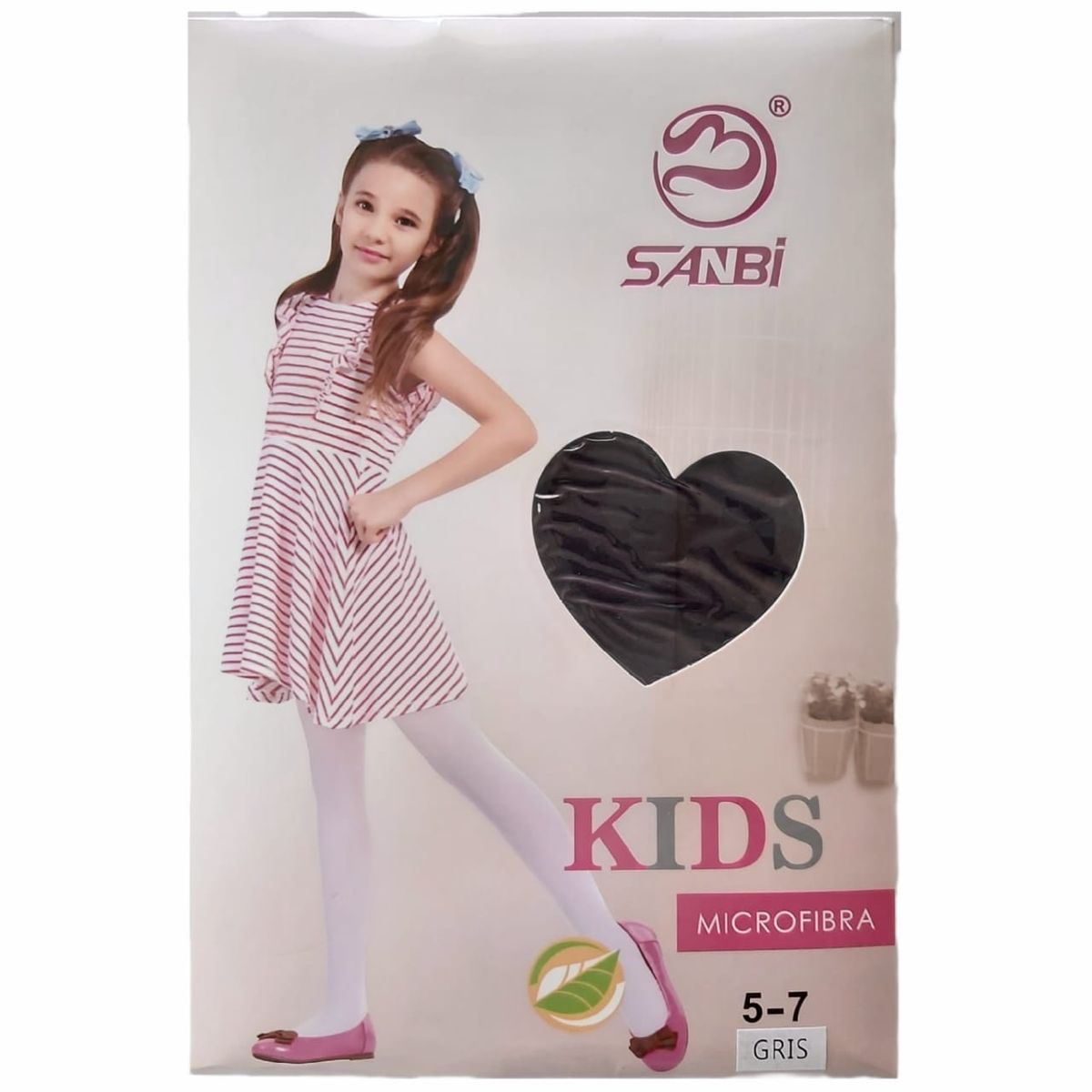 GENERICO - Medias Pantys Niñas Microfibra Talla 5-7