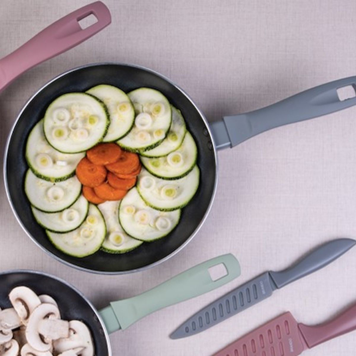 BRANDO - Sartén Aluminio 24 cm Gris Brando