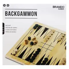 BRANDO - Juego De Mesa Portátil Backgammon