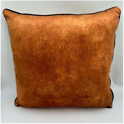 Imagen 2 del producto Fundas De Cojín Cafe de Cuero sintetico pack de 02 unidades.