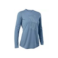 Polera Bicicleta Mujer Ranger Drirelease® Manga Larga Azul