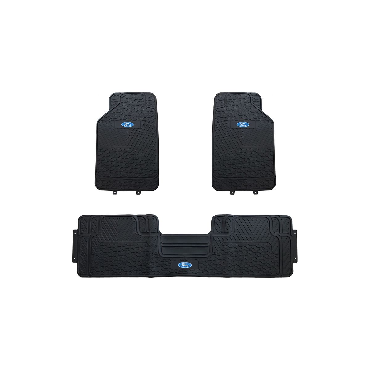 GENERICO - Pisos De Goma 3 Piezas Ford Para Vehículos