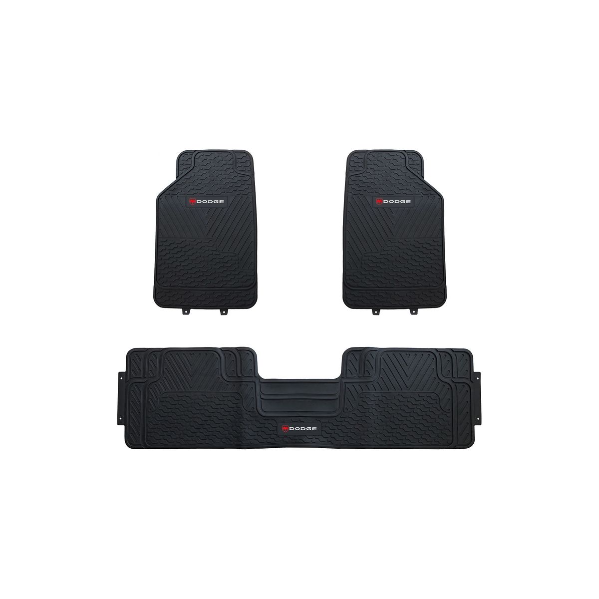 GENERICO - Pisos De Goma 3 Piezas Dodge Para Vehículos