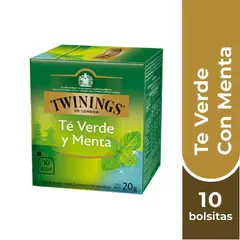 TWININGS - Té Verde Con Menta x 10 Bolsitas
