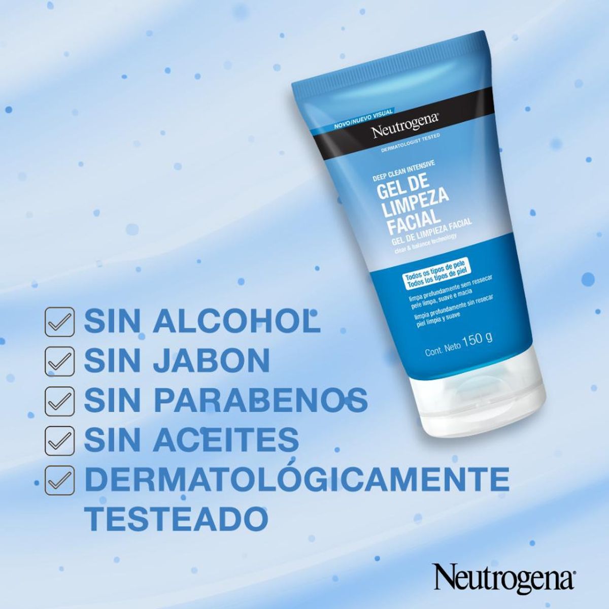 NEUTROGENA - Gel De Limpieza Facial Neutrogena® Deep Clean Intensive 150G