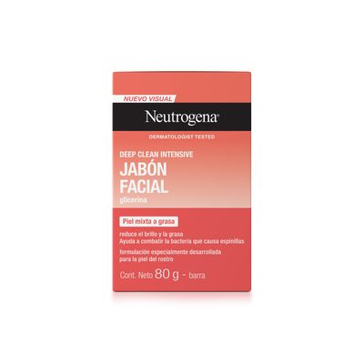 Imagen 2 del producto Jabón Facial En Barra Neutrogena® Deep Clean Intensive® 80G
