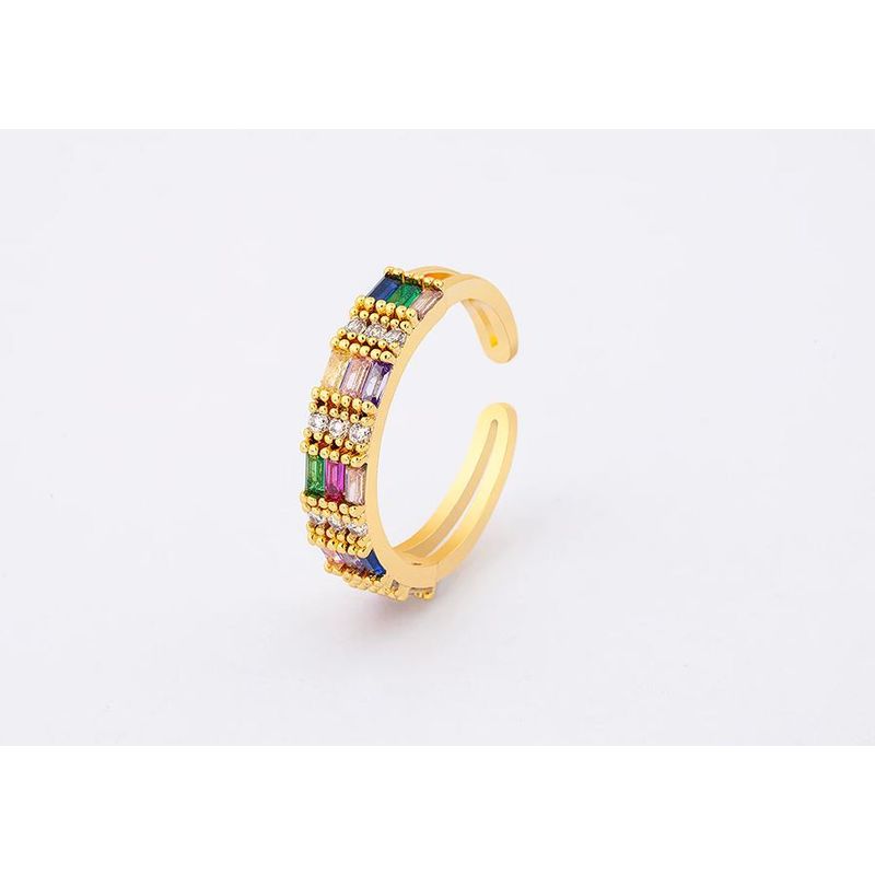GENERICO - Anillo ROYAL COLOR Baño de Oro 18K