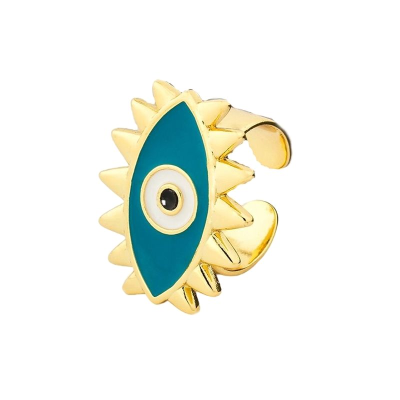 GENERICO - Anillo BRIGHT EYE Baño de Oro 18K