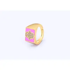 GENERICO - Anillo MANO DE FÁTIMA Baño de Oro 18K