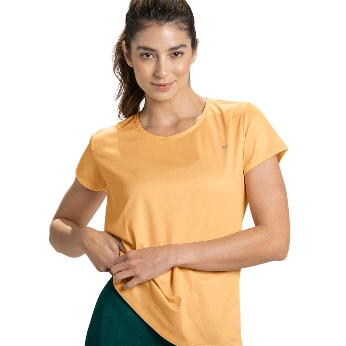 LEONISA - Ropa Deportiva 195324 Camiseta Amarillo