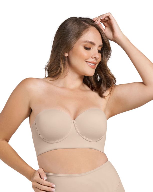 Sosten Strapless Bustier 360 de Perfeccion 011911 Beige 38C