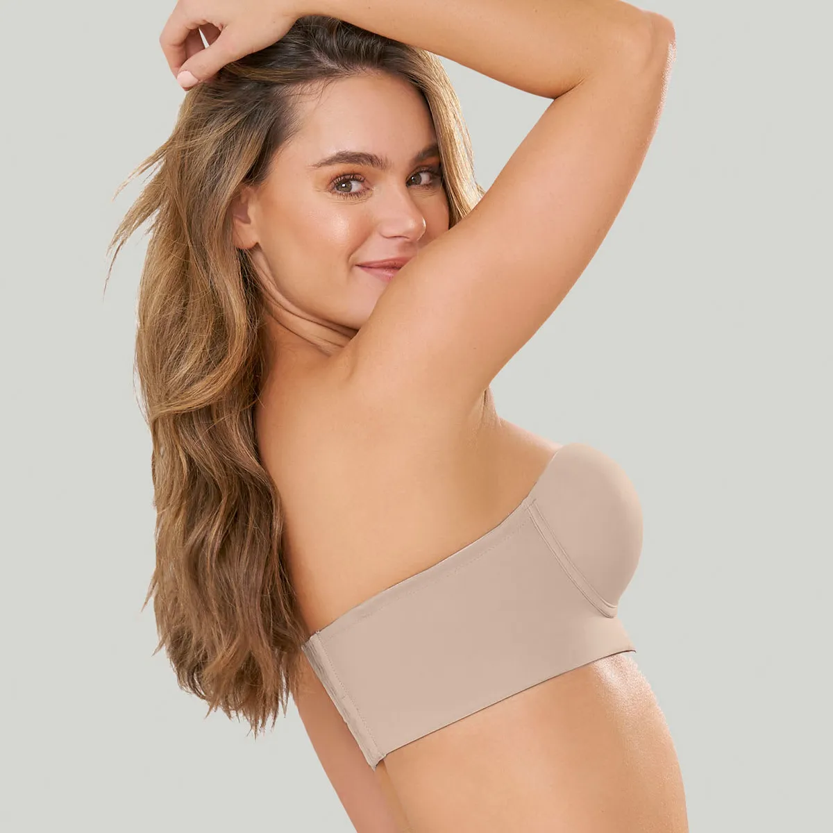 LEONISA - Strapless bustier 360° de perfección 011911 Beige