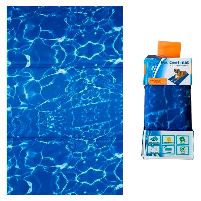 GENERICO - Manta Refrescante De Gel Frio Para Mascotas Talla M 40x50cm