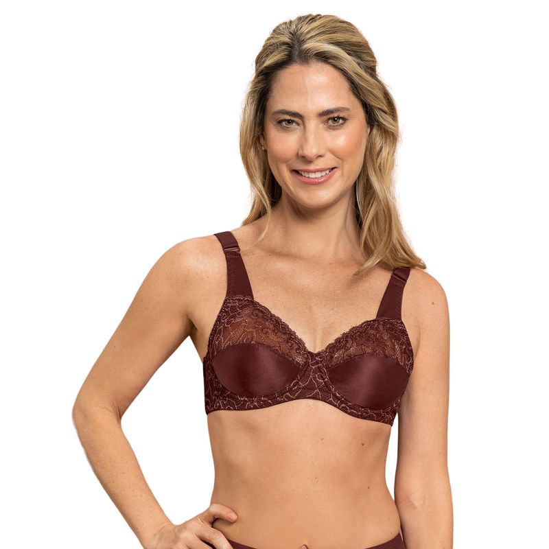 LEONISA - Brasieres 71222 Básico Rojo Oscuro
