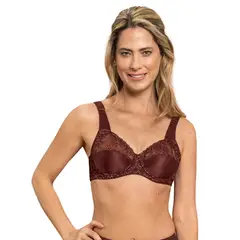 LEONISA - Brasieres 71222 Básico Rojo Oscuro