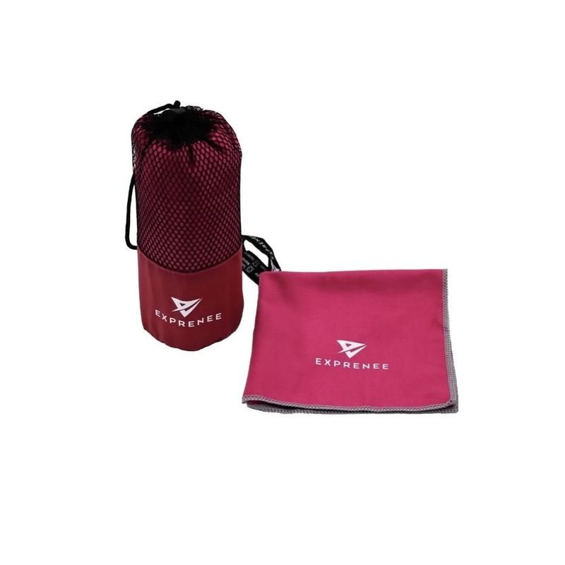 GENERICO - Toallas Microfibra Deporte 3 Unid Burdeo