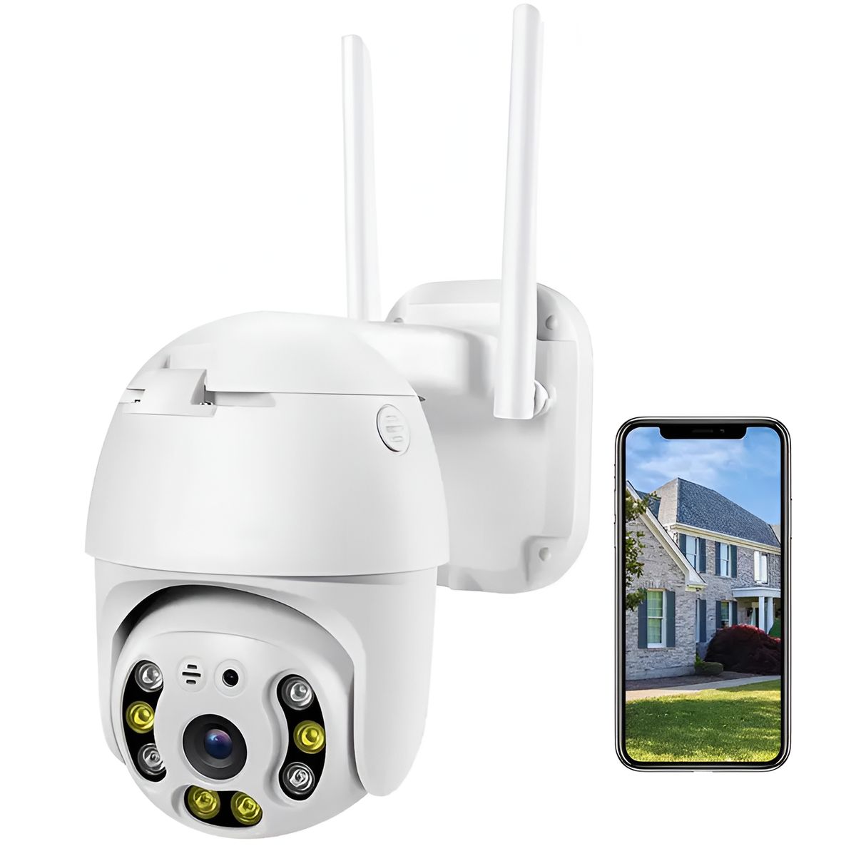 PHILCO - Camara de Seguridad Robótica 1080p PTZ  Wifi WaterProof IP66