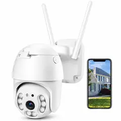PHILCO - Camara de Seguridad Robótica 1080p PTZ Wifi WaterProof IP66